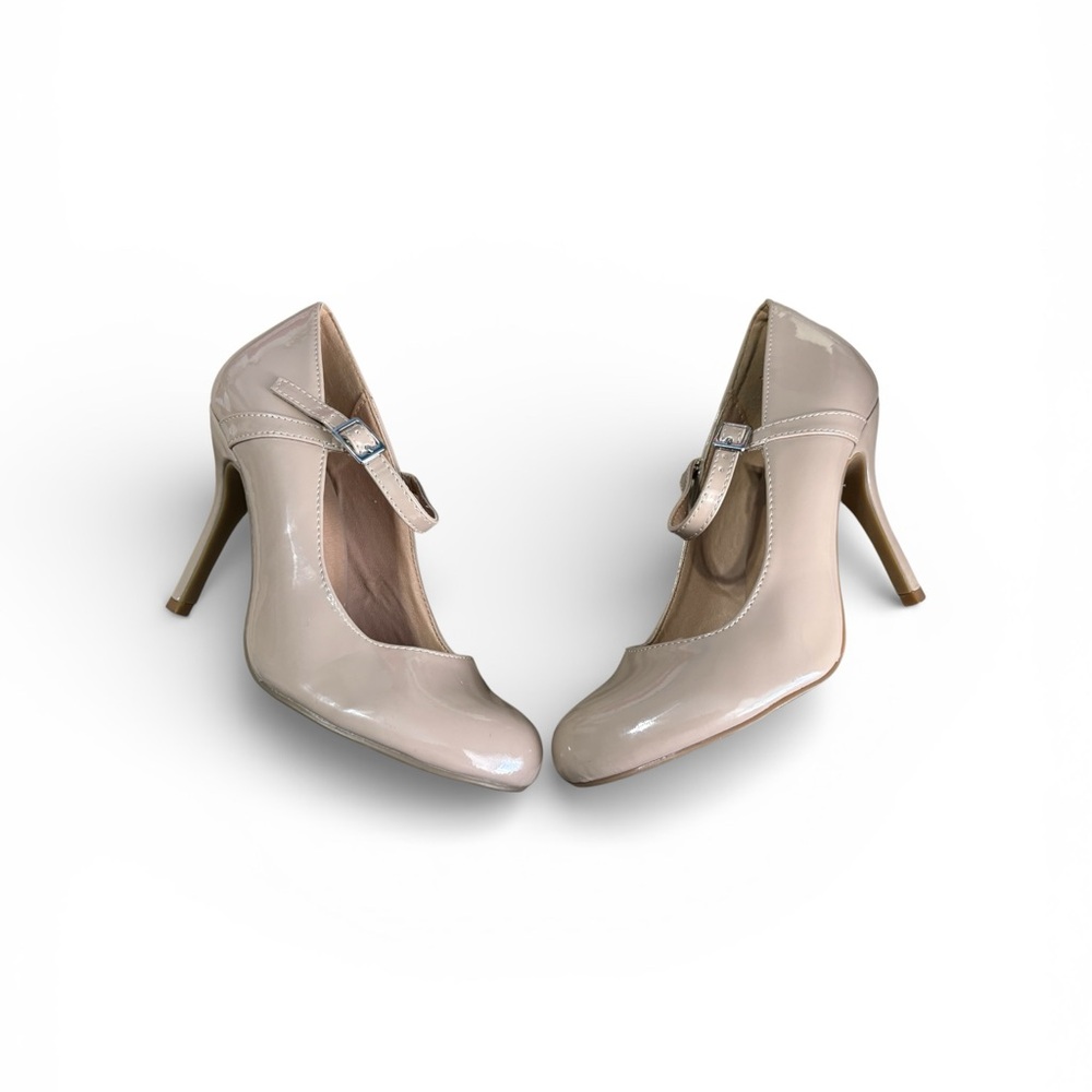 Sale!!! Chinese Laundry Nude Patent Mary Jane Heels - Picture 4 of 7